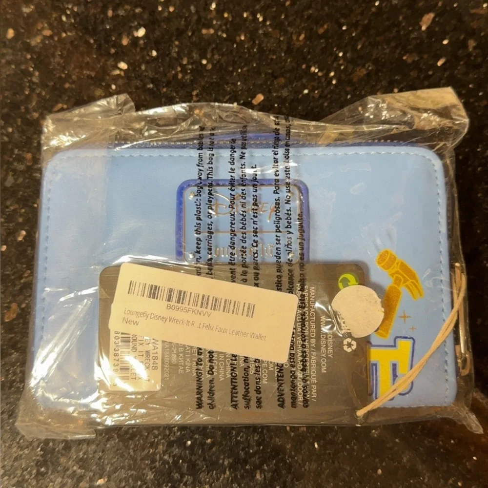 NWT Loungefly Disney Wreck It Ralph Fix It Felix Zip Around Wallet - Picture 3 of 8